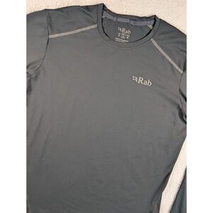Rab Force‎ Long Sleeve Tee Mens Small Black Technical Base Layer Hiking Shirt